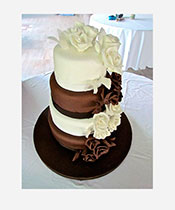 Torta eventos Cascada de rosas 01